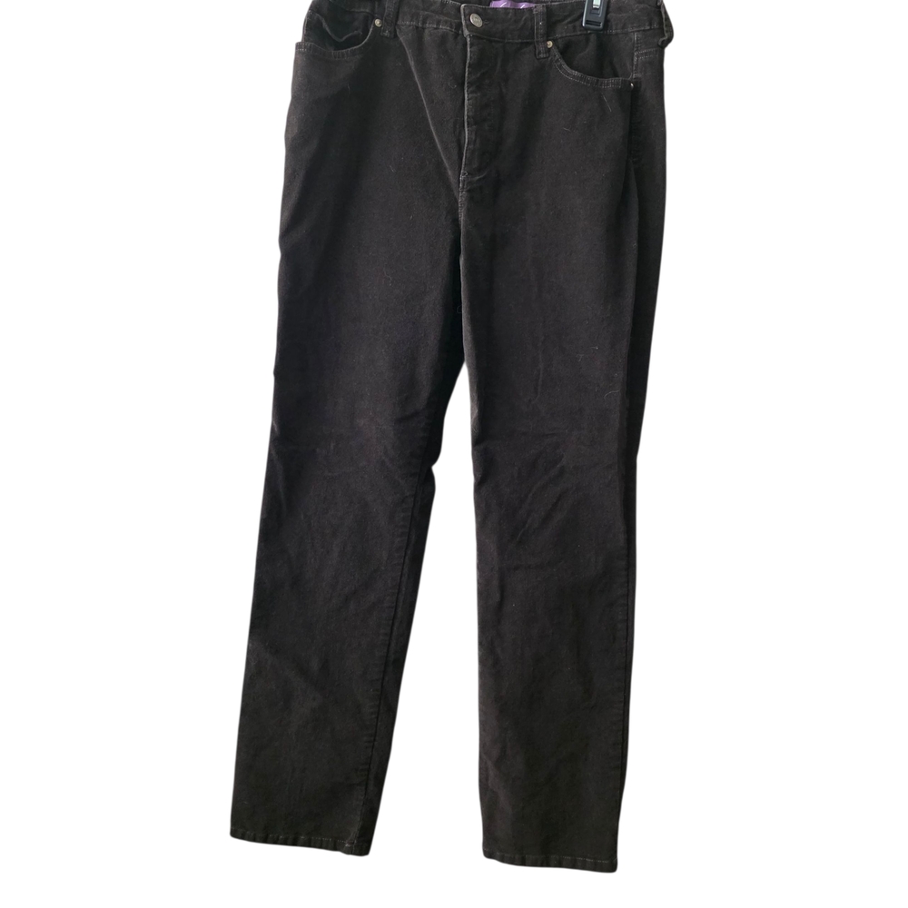 Gloria Vanderbilt Dark Brown Corduroy Women's Pants